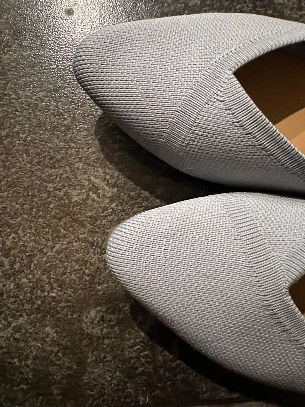 Cynthia Rowley Light Blue Knit Pointed-Toe Flats